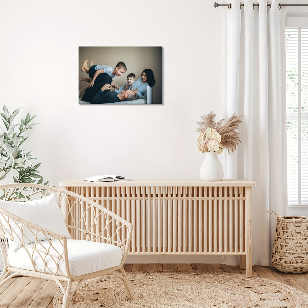 Custom 2 D Flat One Piece Framed Artistic Canvas Print Wall Poster