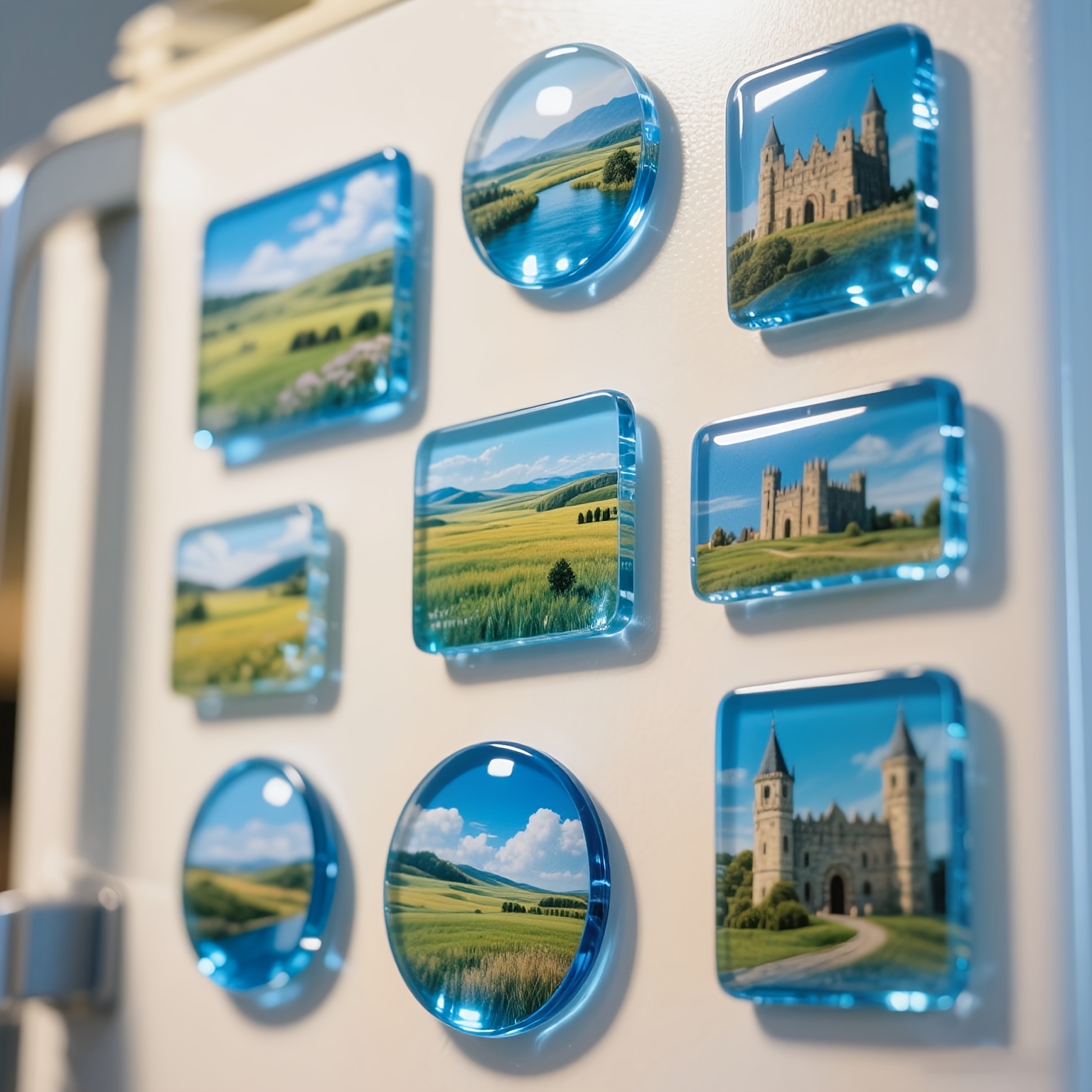 Personalized Photo Glass Refrigerator Magnet