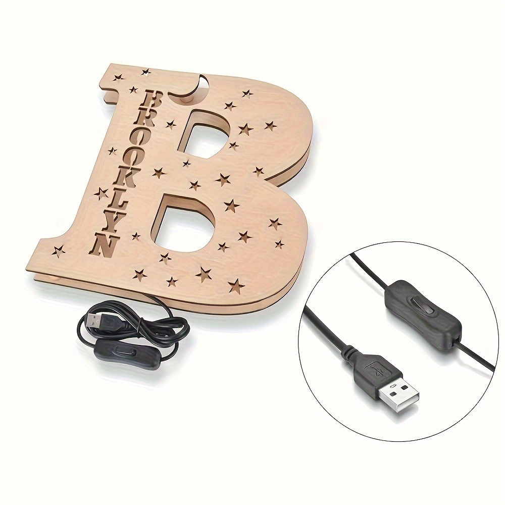 Personalized Alphabet LED Night Light