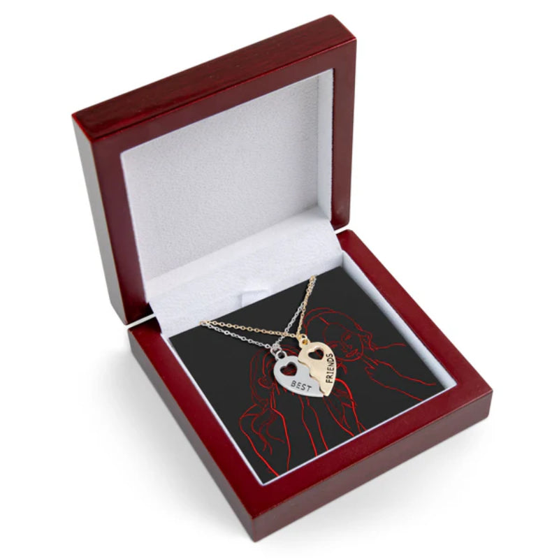 Best Friends Puzzle Pendant Necklace Set-Florence Scovel