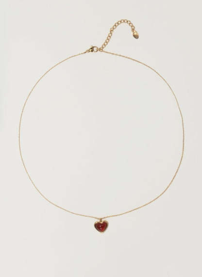 Carnelian Crystal Cordiform Necklace-Florence Scovel