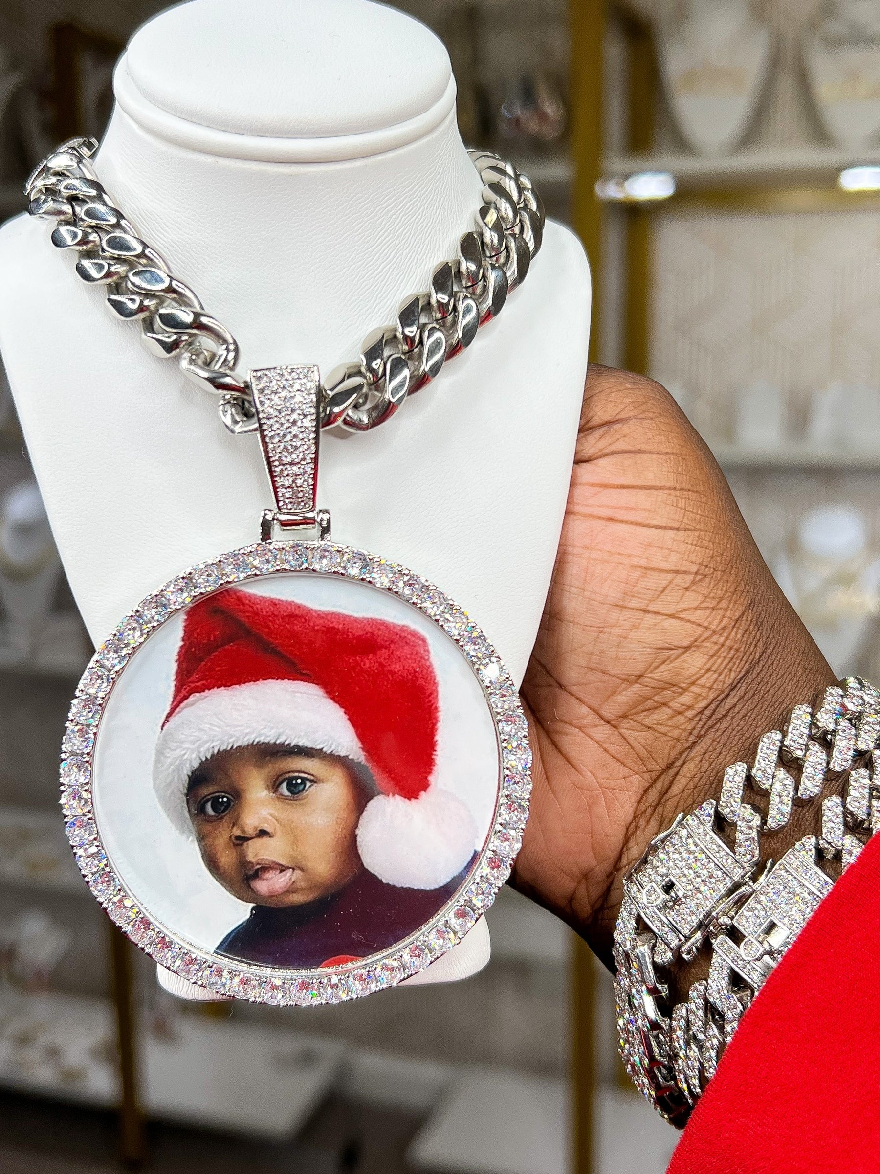 Circle Photo Custom Necklace-Florence Scovel