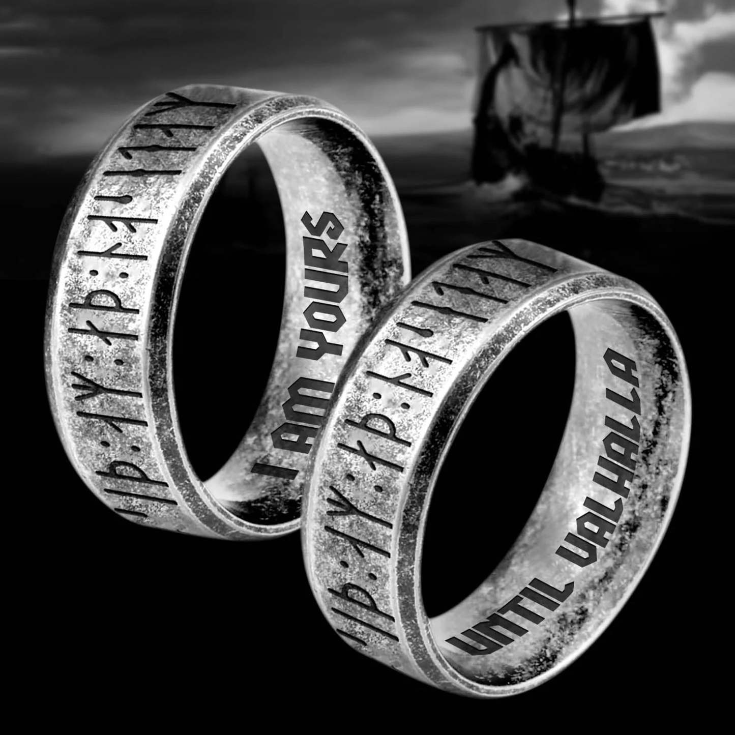 Couple Rune Ring Necklaces-Florence Scovel