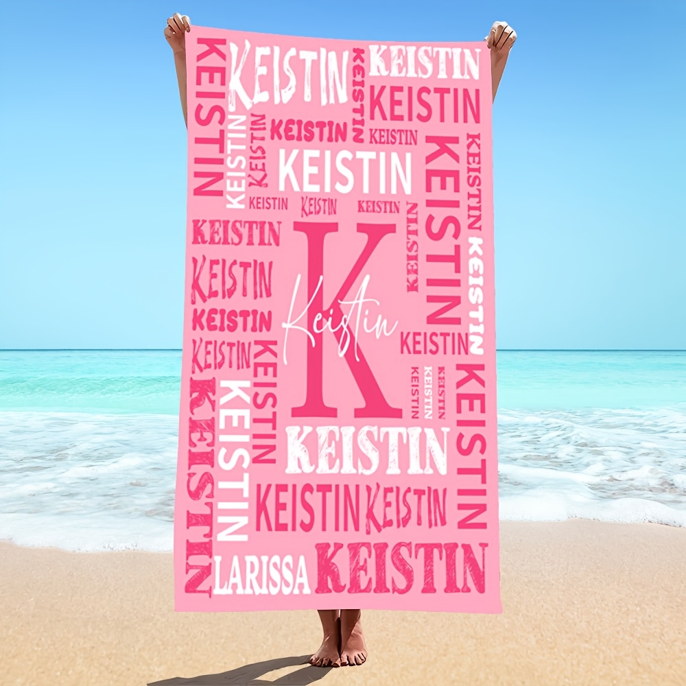 Custom Name Beach Towel