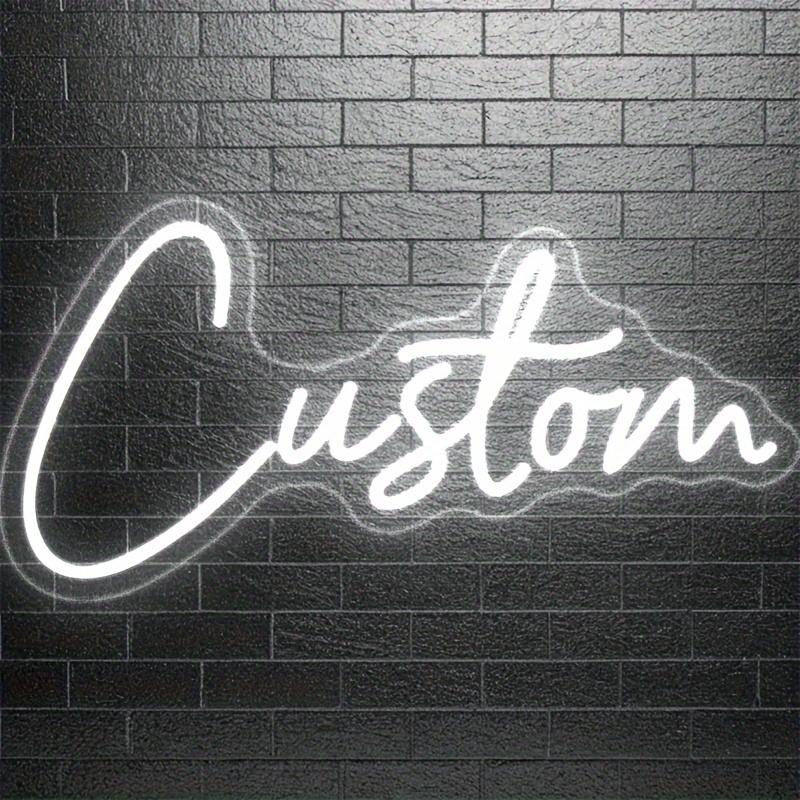 Personalized Adjustable Wall Light With Text And Sign