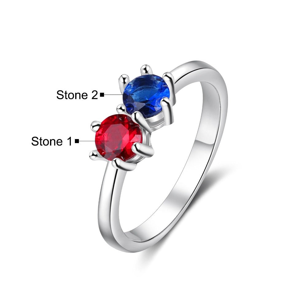 Round 2 Birthstone Rings For Women-Florence Scovel