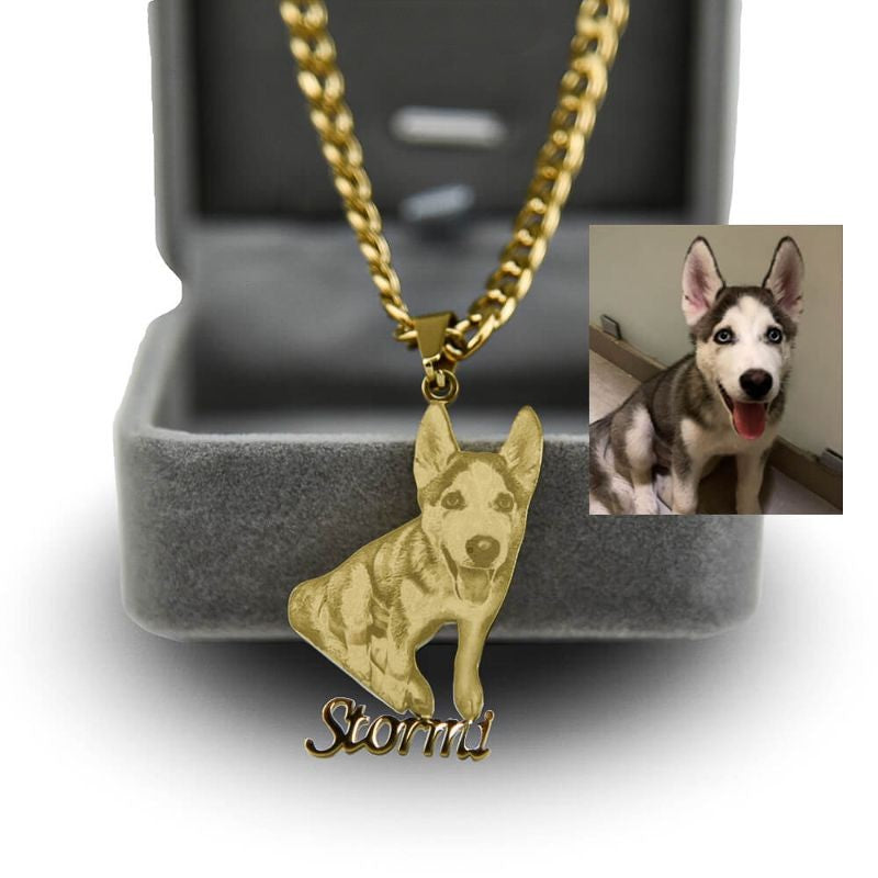 Custom Engraved Charm Necklace-Florence Scovel