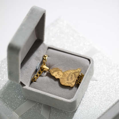 Custom Engraved Charm Necklace-Florence Scovel
