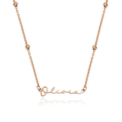 Unique And Stylish Signature Name Necklace-Florence Scovel