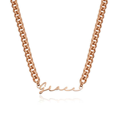 Unique And Stylish Signature Name Necklace-Florence Scovel
