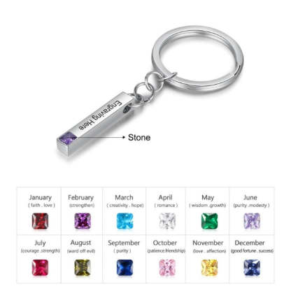 Personalized Bar Keychain For Couple-Florence Scovel