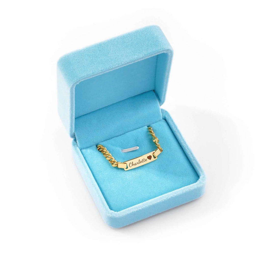 Personalized Baby Name Bracelet With Birthstone Design