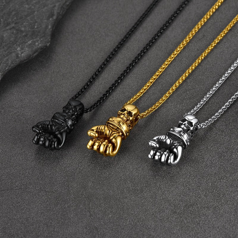 Punk Patterned Pendant Necklace-Florence Scovel