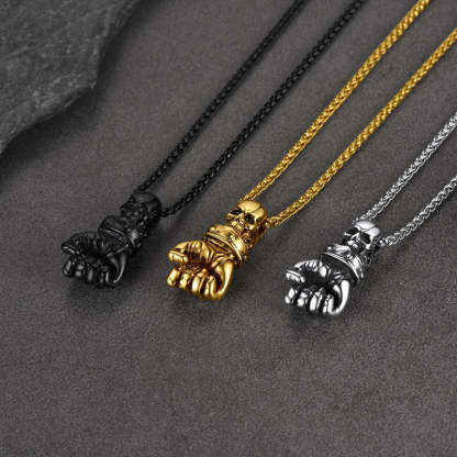 Punk Patterned Pendant Necklace-Florence Scovel