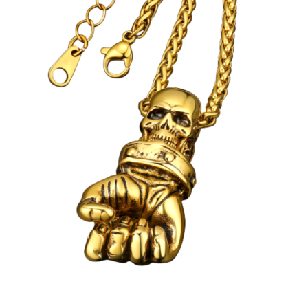 Punk Patterned Pendant Necklace-Florence Scovel