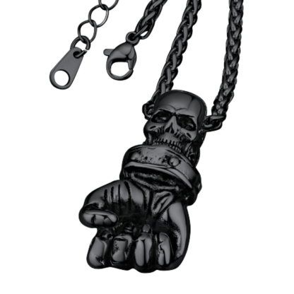 Punk Patterned Pendant Necklace-Florence Scovel