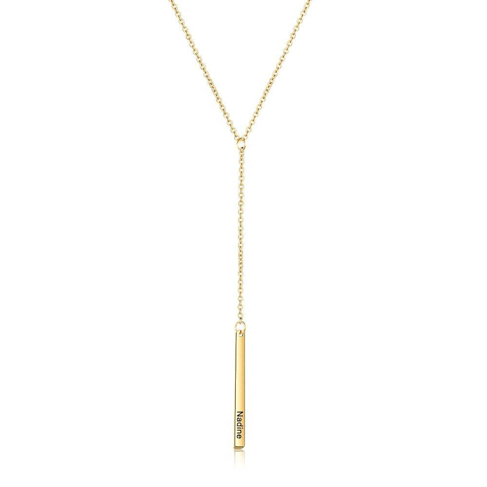 Personalized 1 Name Bar Pendants-Florence Scovel
