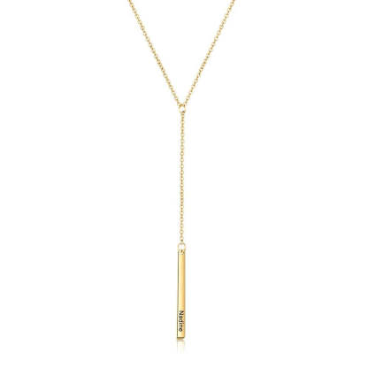 Personalized 1 Name Bar Pendants-Florence Scovel