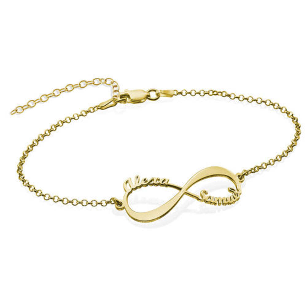 Customized Sterling Silver 2 Names Bracelet-Florence Scovel