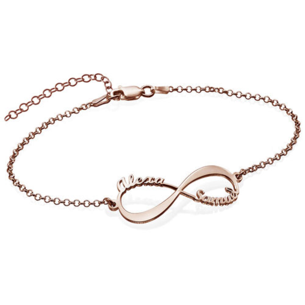Customized Sterling Silver 2 Names Bracelet-Florence Scovel