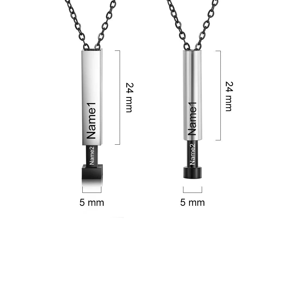 Personalized Engraved Couple Necklace-Florence Scovel