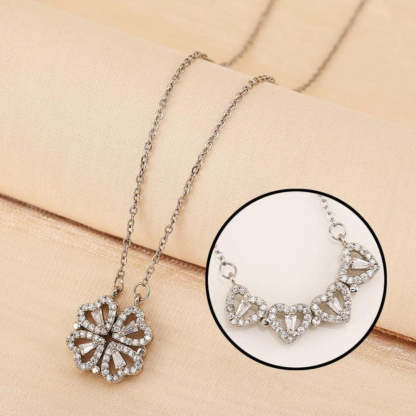 Four Leaf Clover Light Luxury Titanium Steel Necklace-Florence Scovel