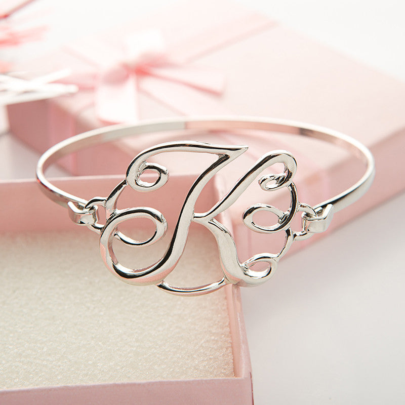 Monogram Initial Script Bracelet-Florence Scovel