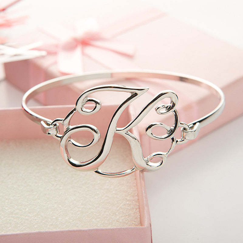 Monogram Initial Script Bracelet c - Florence Scovel - 9