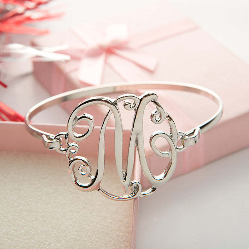 Monogram Initial Script Bracelet c - Florence Scovel - 1