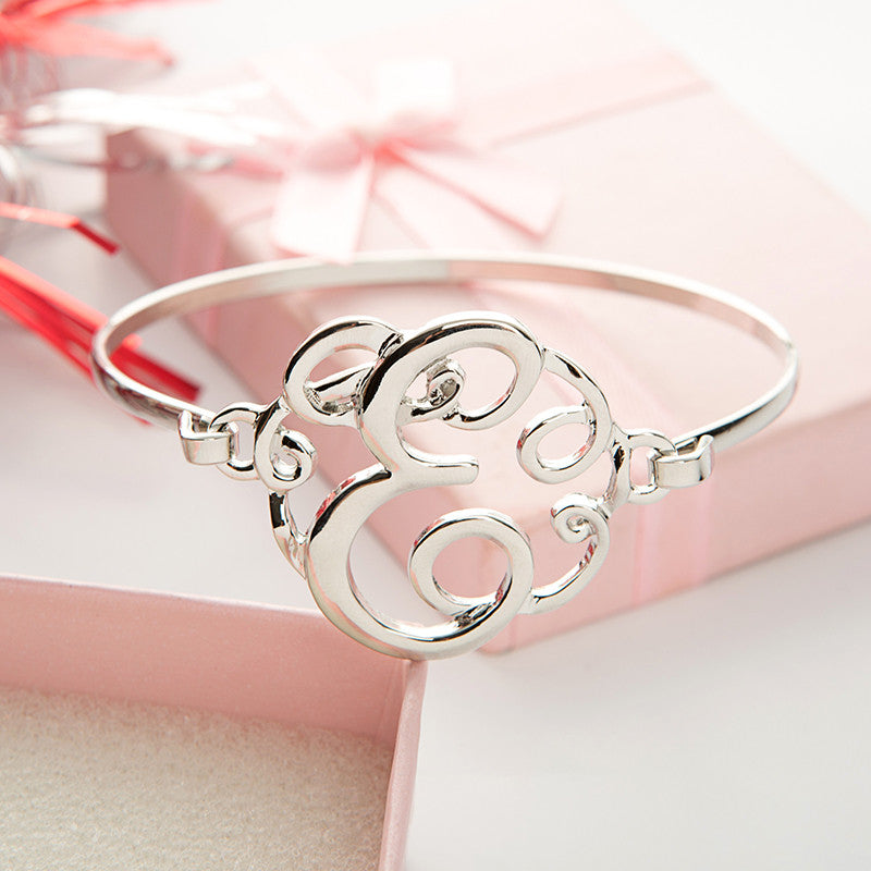 Monogram Initial Script Bracelet c - Florence Scovel - 7