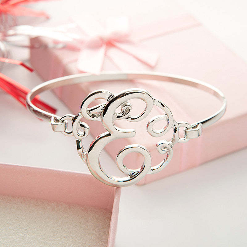 Monogram Initial Script Bracelet c - Florence Scovel - 7