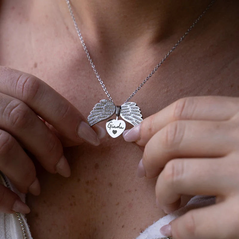 My Angel Necklace With Personalized Engraving-Florence Scovel