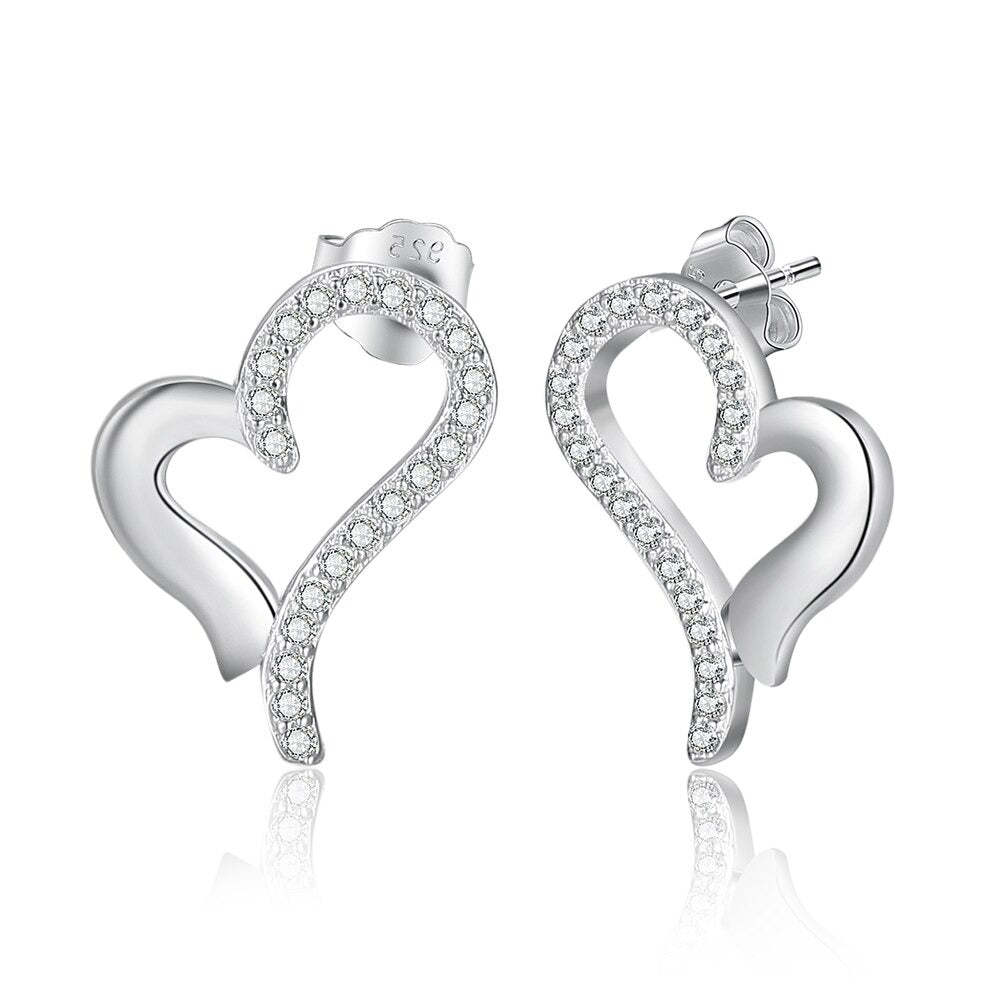 Customized Non-Engraved Zirconia Earrings-Florence Scovel