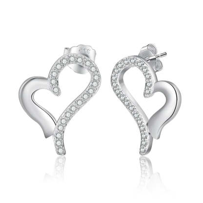 Customized Non-Engraved Zirconia Earrings-Florence Scovel