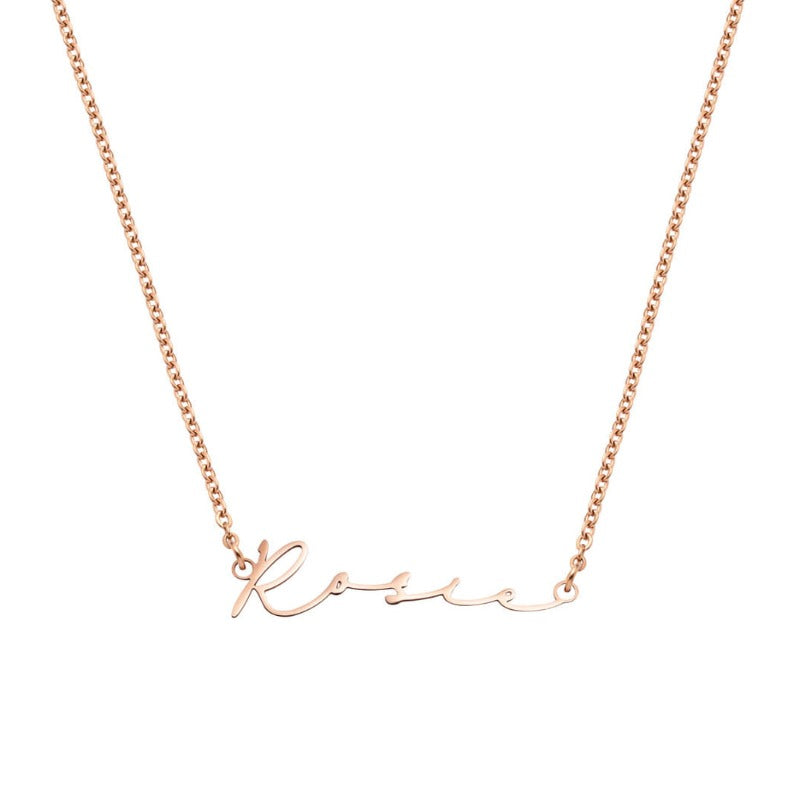 Unique And Stylish Signature Name Necklace-Florence Scovel