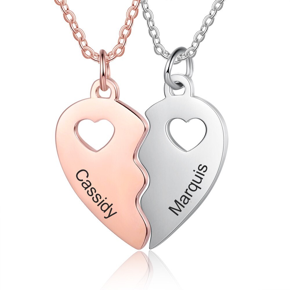 Personalized Name Engraving BFF Necklace-Florence Scovel