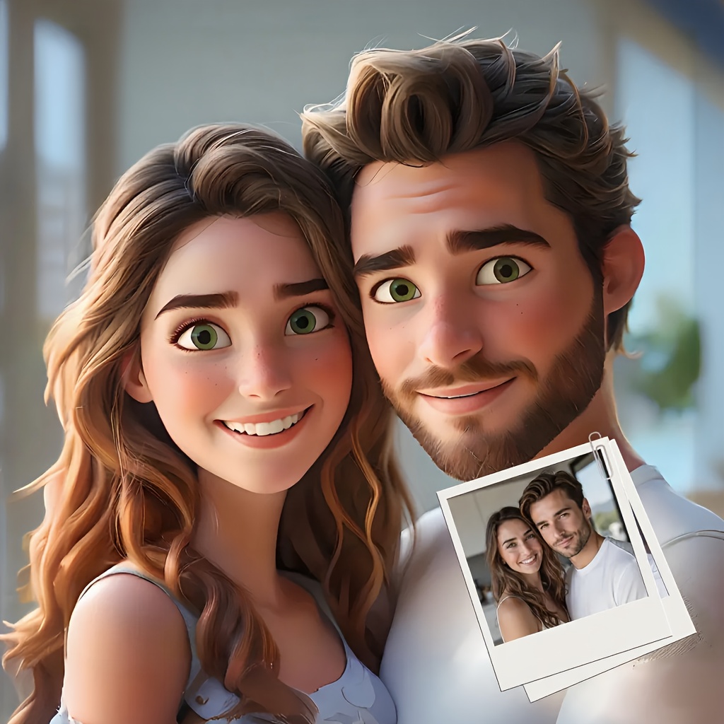 Personalized Square Photo Fridge Magnet Sticker For Holiday Decor