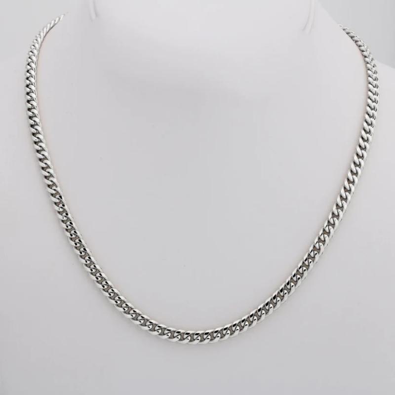 Sleek And Modern Tone Finish Cuban Link Necklace-Florence Scovel