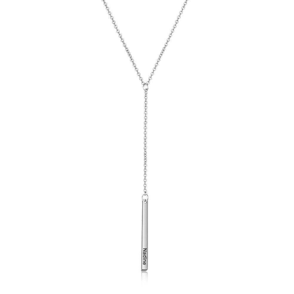 Personalized 1 Name Bar Pendants-Florence Scovel