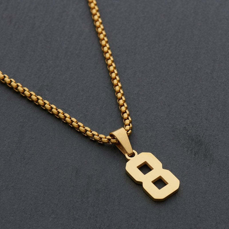 Stainless Steel Custom Number Pendant-Florence Scovel