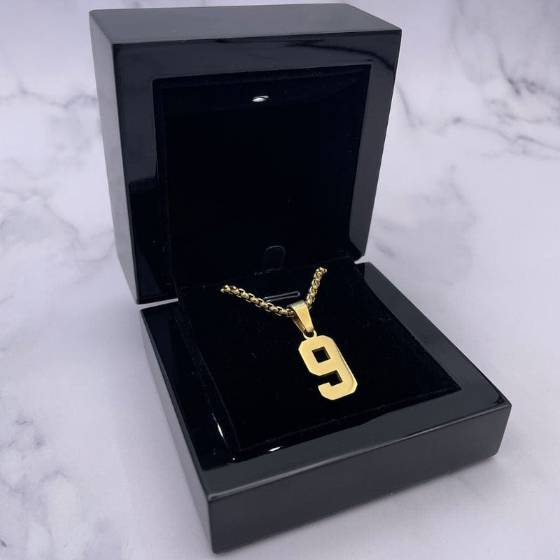 Stainless Steel Custom Number Pendant-Florence Scovel