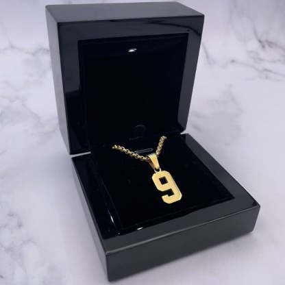 Stainless Steel Custom Number Pendant-Florence Scovel