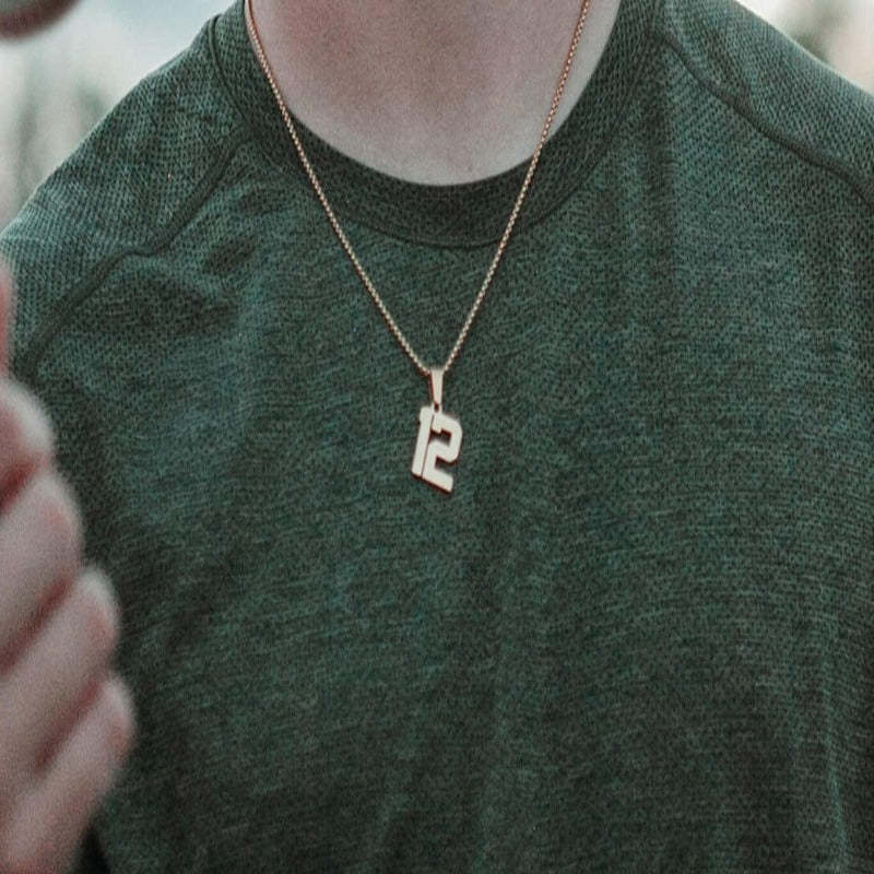 Stainless Steel Custom Number Pendant-Florence Scovel