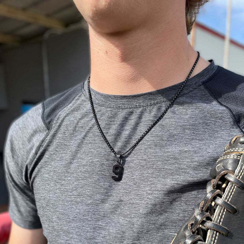 Stainless Steel Custom Number Pendant-Florence Scovel