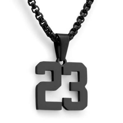 Stainless Steel Custom Number Pendant-Florence Scovel