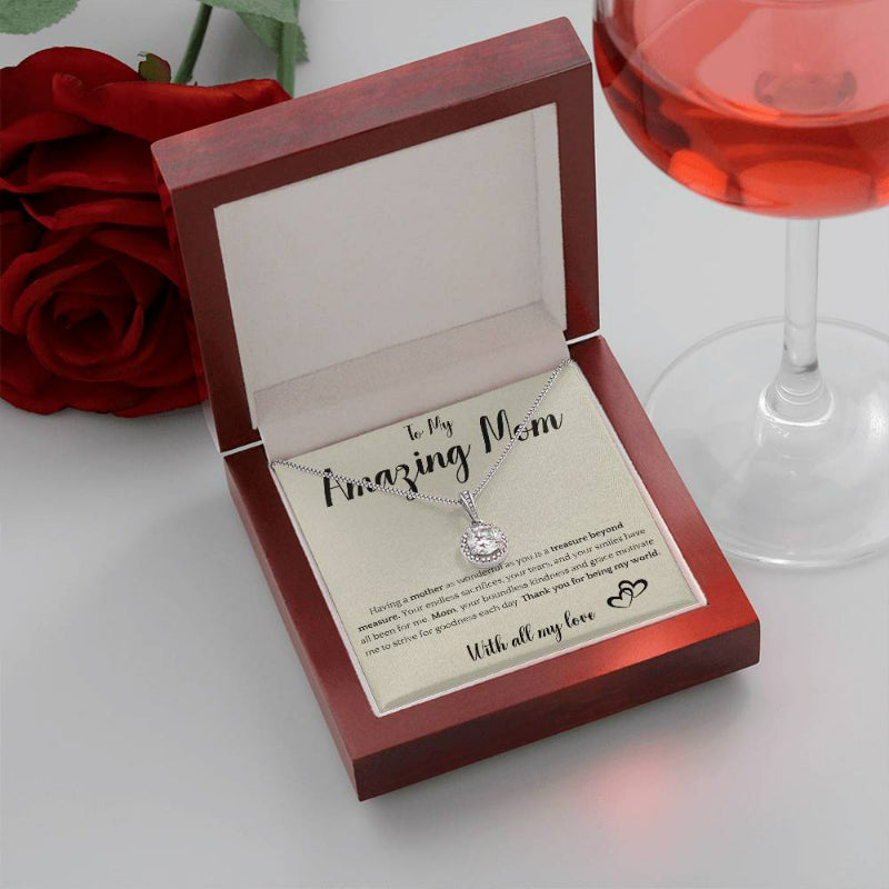 To My Amazing Mom Mothers Day Necklace With Giftbox-Florence Scovel