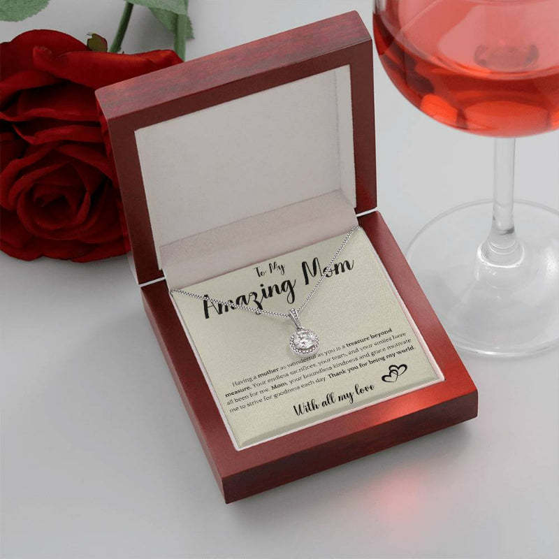 To My Amazing Mom Mothers Day Necklace With Giftbox-Florence Scovel