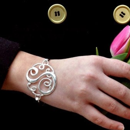 Monogram Initial Script Bracelet c - Florence Scovel - 4