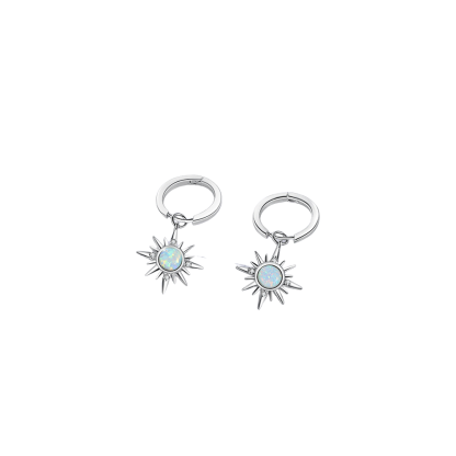 Designer Sun Opal Hoop Earrings For Women-Florence Scovel