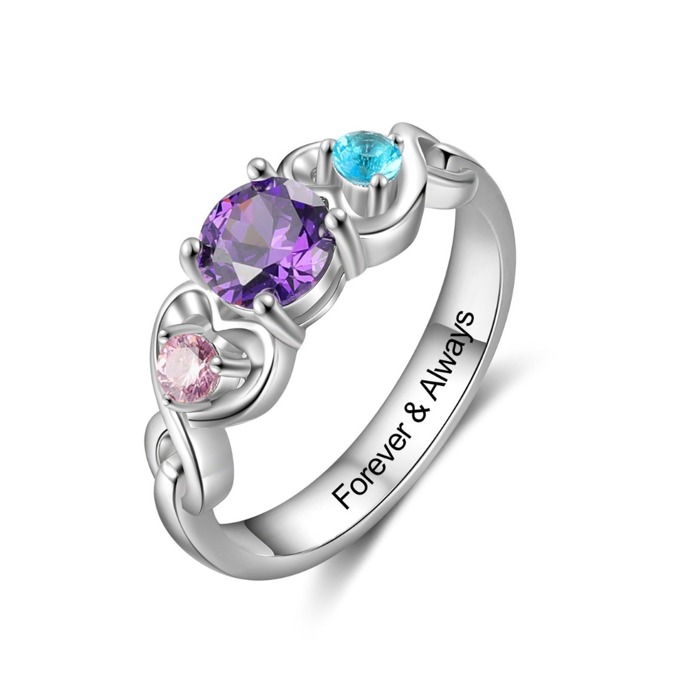 Personalized Engraving Wedding Engagement Ring-Florence Scovel